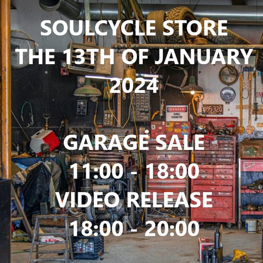 SAVE THE DATE: SOULCYCLE GARAGE SALE AND VIDEO RELEASE ON THE 13TH OF JANUARY