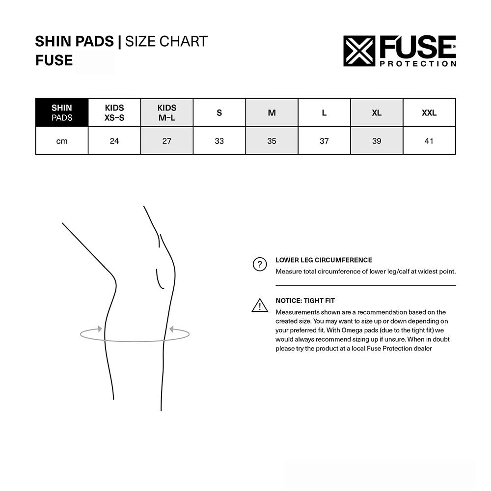 Fuse Alpha Extended Shin Pads