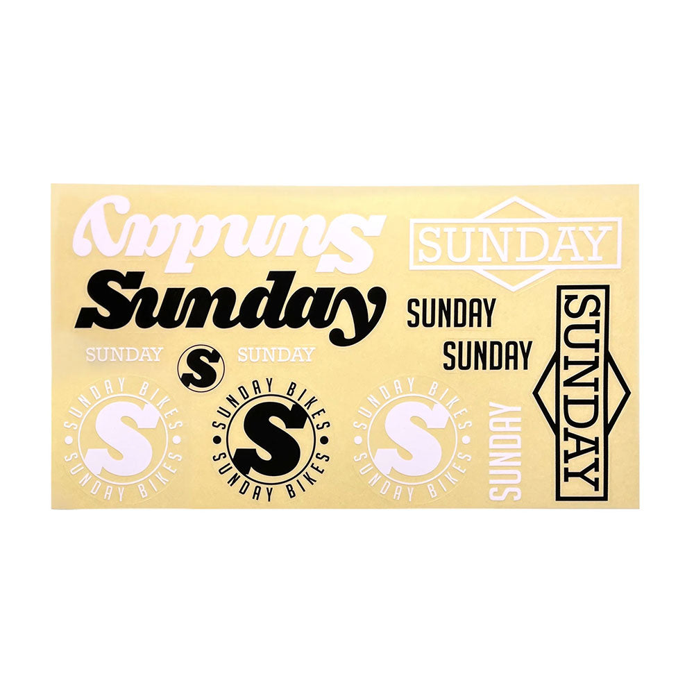 Sunday Logos Sticker Sheet – soulcyclebmx