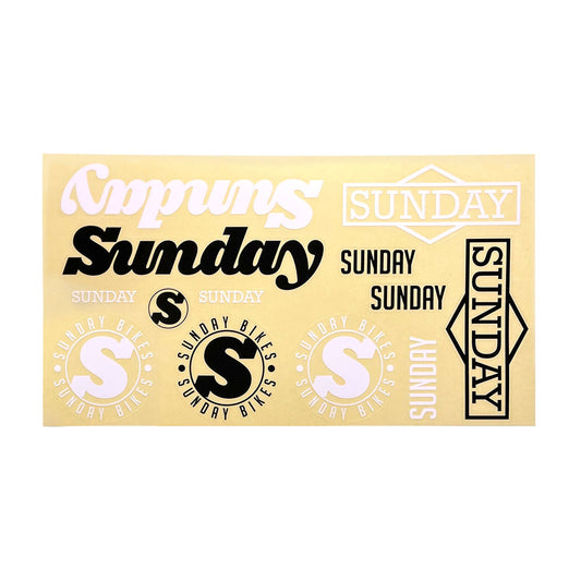 Sunday Logos Sticker Sheet