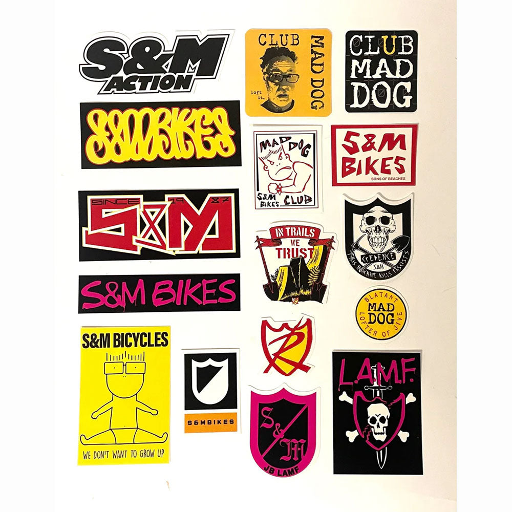 S&M 16 Pack Stickers