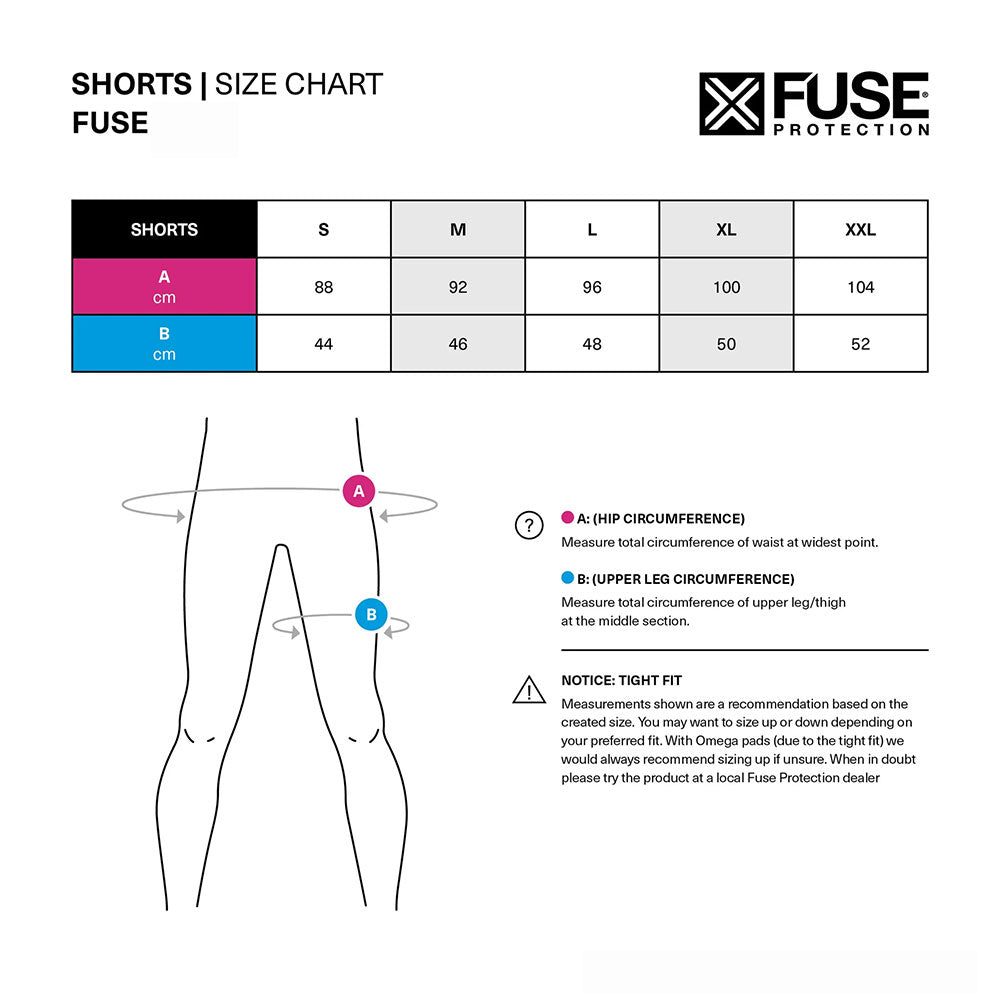 Fuse Omega Impact Padded Shorts